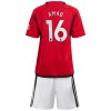 Officiële Voetbalshirt + Korte Broek Manchester United Amad 16 Thuis 2023-24 - Kids